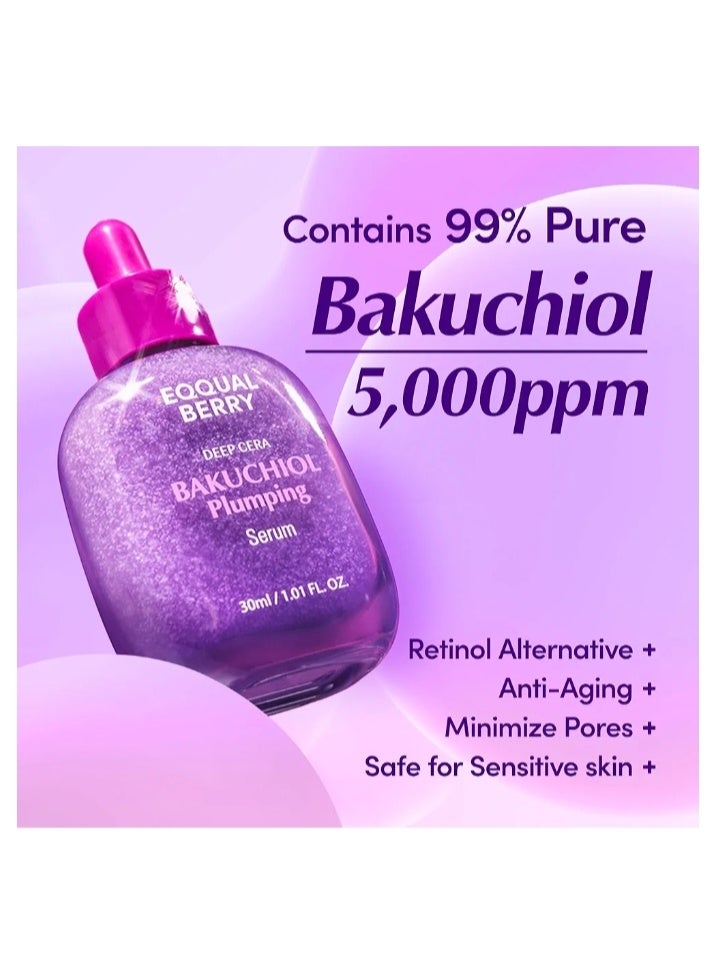 eqqualberry Equal Berry Bakuchiol Plumping, Radiant, and Healthy Skin Serum - Reduces Pores, Fine Lines, and Wrinkles | Retinol Alternative for Sensitive Skin | Boosts Skin Firmness and Elasticity with Ceramides and Peptides, 30ml - Image 5